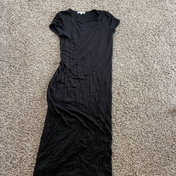 Long Black Tee Dress - Picture 1 of 2